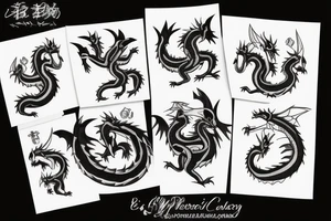 Small Cute Chubby Dragon tattoo idea