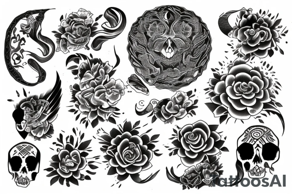 esoterico uruboro tattoo idea