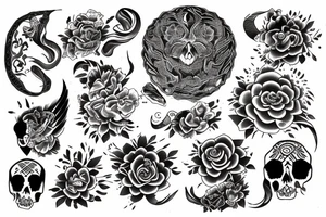 esoterico uruboro tattoo idea