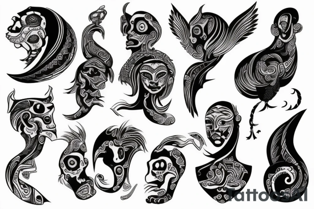 esoterico uruboro tattoo idea