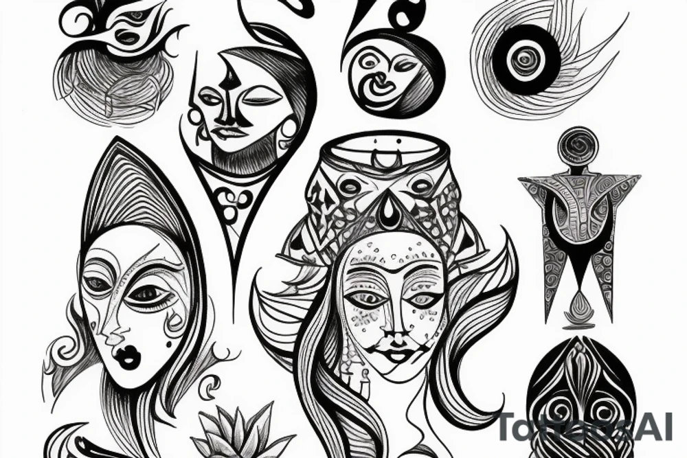 esoteric, mystical tattoo idea