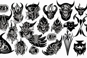 When you are favoured by the god you are also favoured by the devil tattoo idea