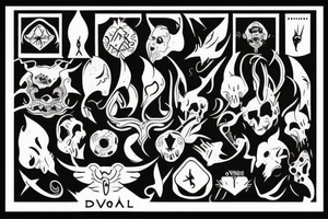 When you are favoured by the god you are also favoured by the devil tattoo idea