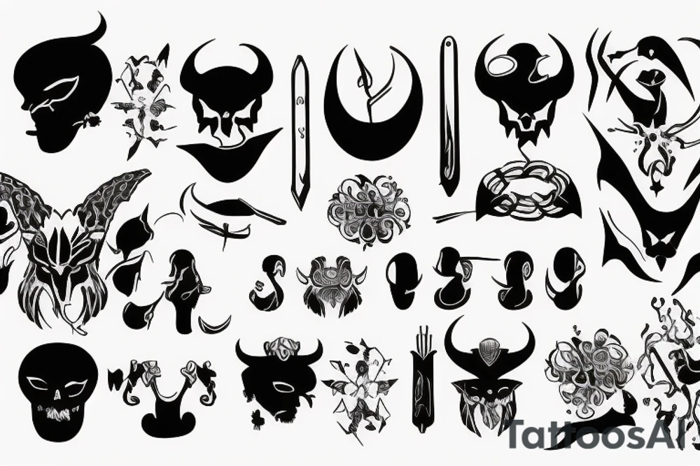 When you are favoured by the god you are also favoured by the devil tattoo idea