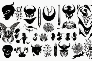 When you are favoured by the god you are also favoured by the devil tattoo idea