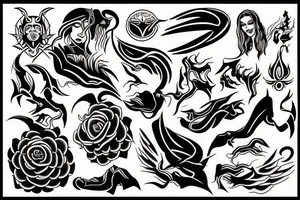 favoured by the god are also favoured by the devil tattoo idea