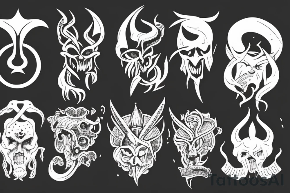 favoured by the god are also favoured by the devil tattoo idea