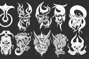 favoured by the god are also favoured by the devil tattoo idea