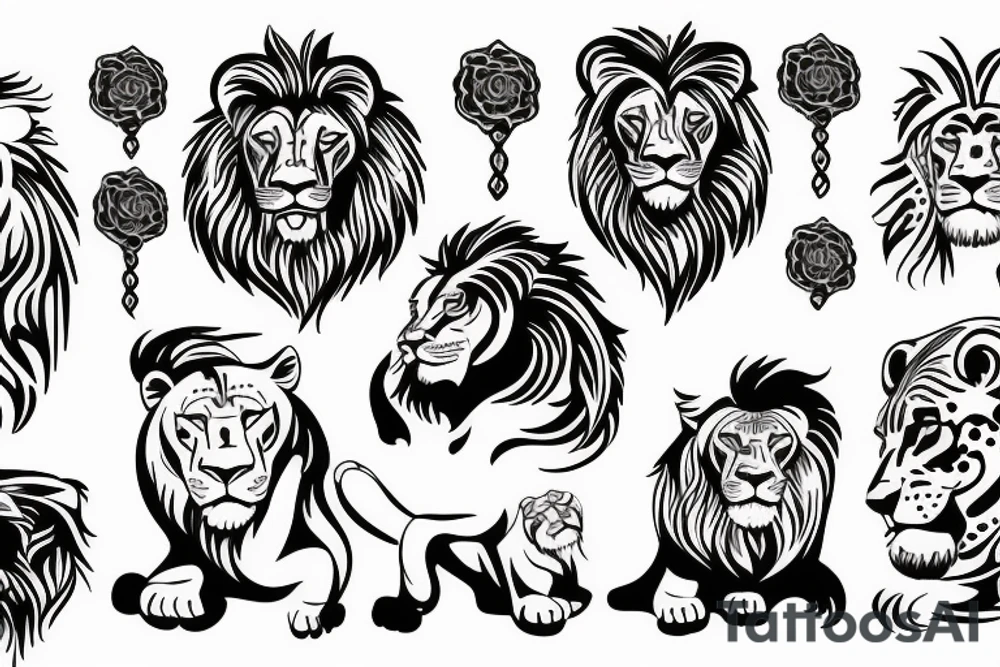 lions tattoo idea