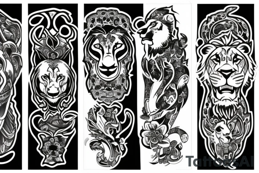 lions tattoo idea