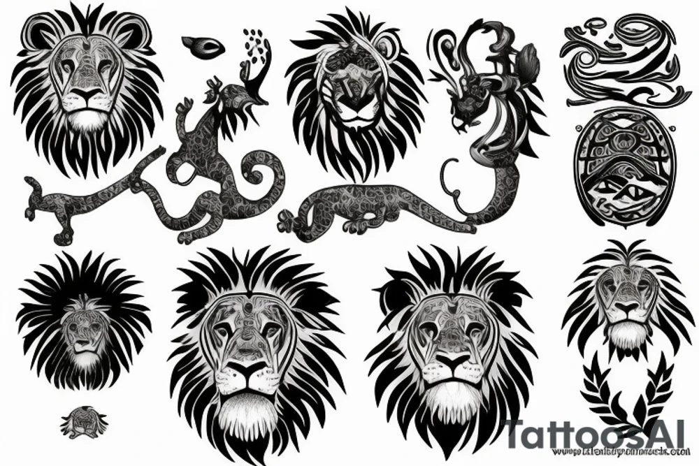 lions tattoo idea