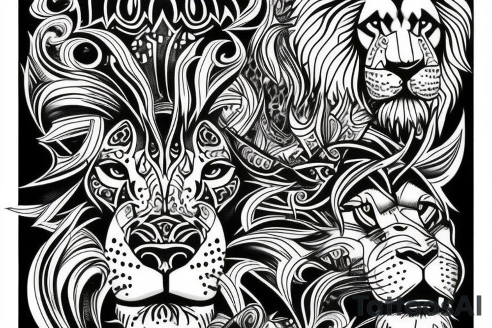 lions tattoo idea
