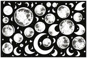 moon phases tattoo idea