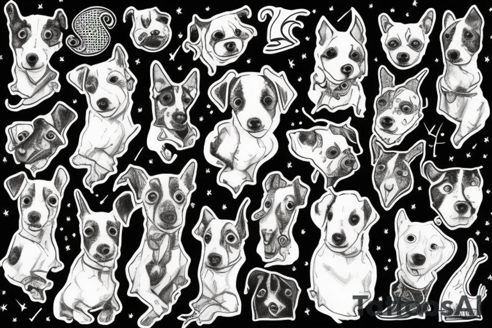 Jack Russell Terrier tattoo idea