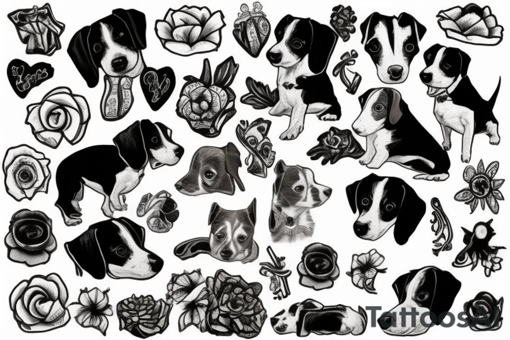 Jack Russell Terrier tattoo idea