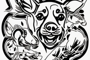 Jack Russell Terrier One Tattoo tattoo idea