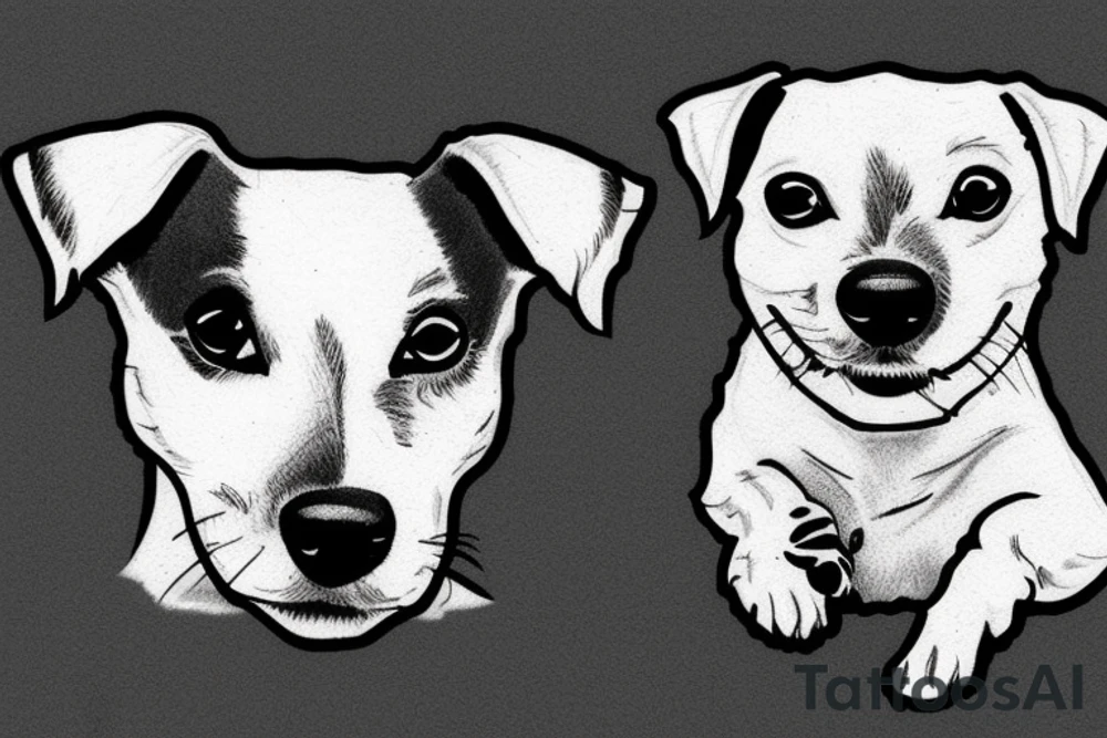 Jack Russell Terrier One Tattoo tattoo idea
