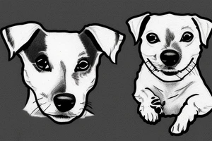 Jack Russell Terrier One Tattoo tattoo idea
