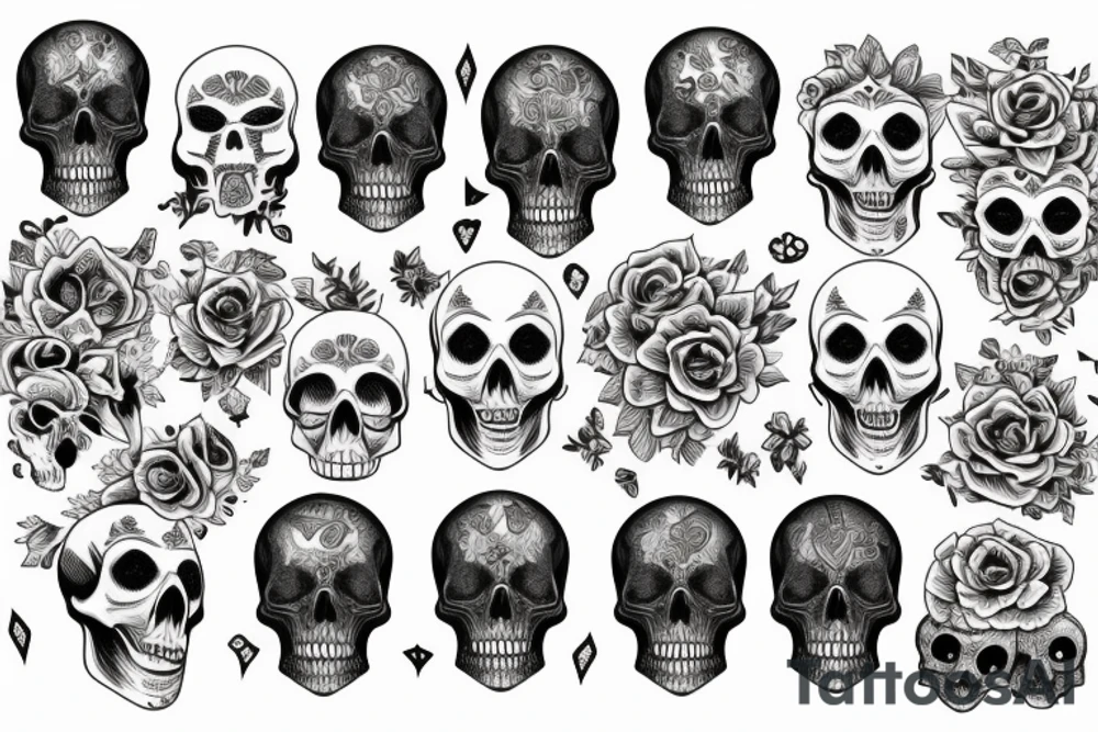 Skull tattoo idea