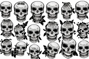 skull grin one tattoo tattoo idea