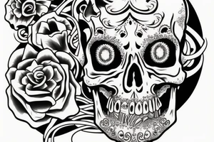 skull grin one tattoo tattoo idea