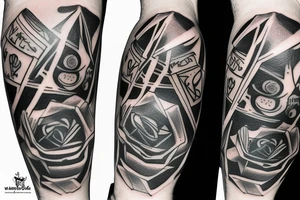 Messi hand up tattoo idea