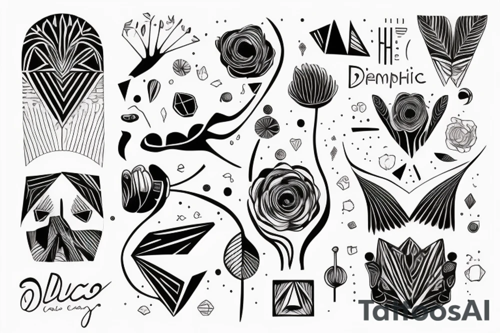 philosophical and musing, with feminine lines "non ducor, duco" in quotes tattoo idea