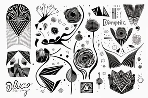 philosophical and musing, with feminine lines "non ducor, duco" in quotes tattoo idea