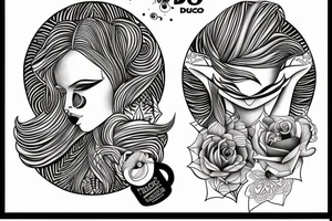 philosophical and musing, with feminine lines "non ducor, duco" in quotes tattoo idea