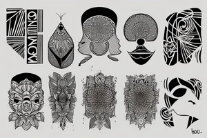 philosophical and musing, with feminine lines "non ducor, duco" in quotes tattoo idea