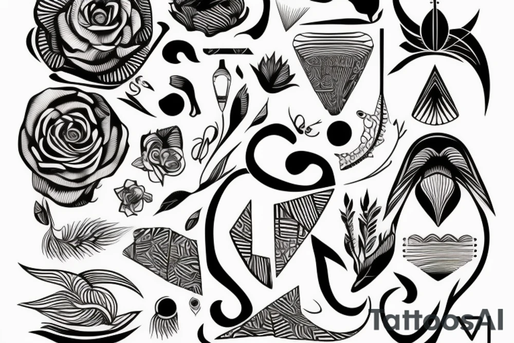 philosophical and musing, with feminine lines "non ducor, duco" in quotes tattoo idea