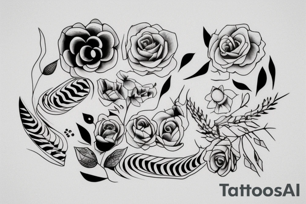 philosophical and musing, with feminine lines "non ducor, duco" in quotes tattoo idea