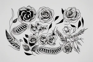 philosophical and musing, with feminine lines "non ducor, duco" in quotes tattoo idea
