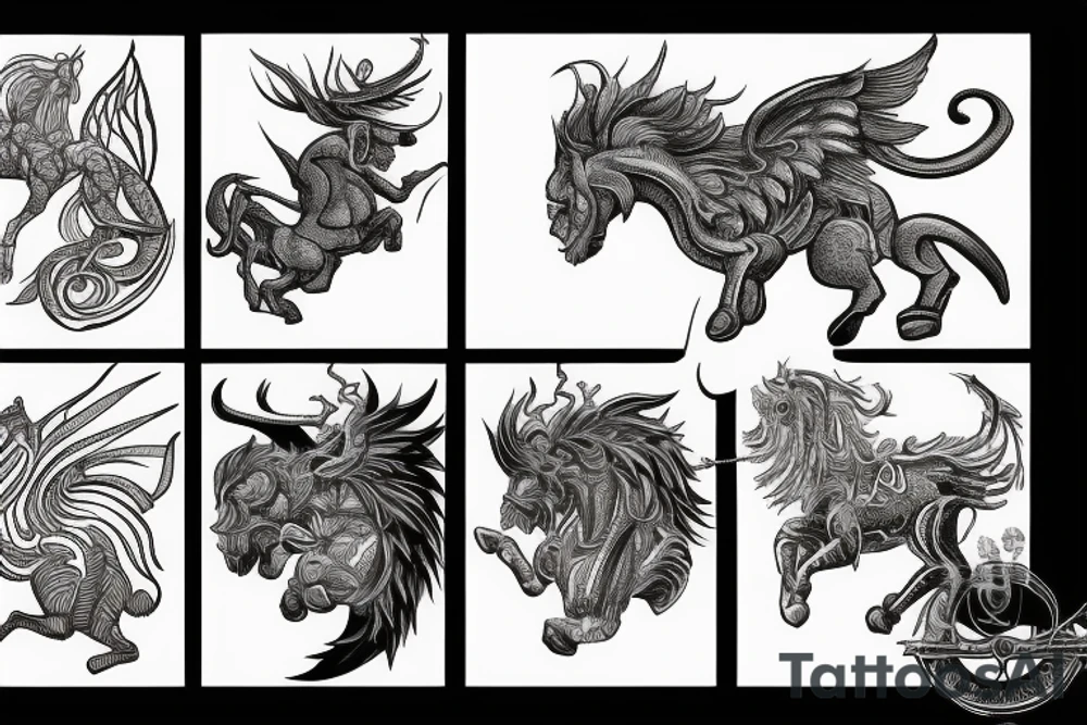 Bellerophon and the Chimera tattoo idea