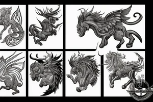 Bellerophon and the Chimera tattoo idea