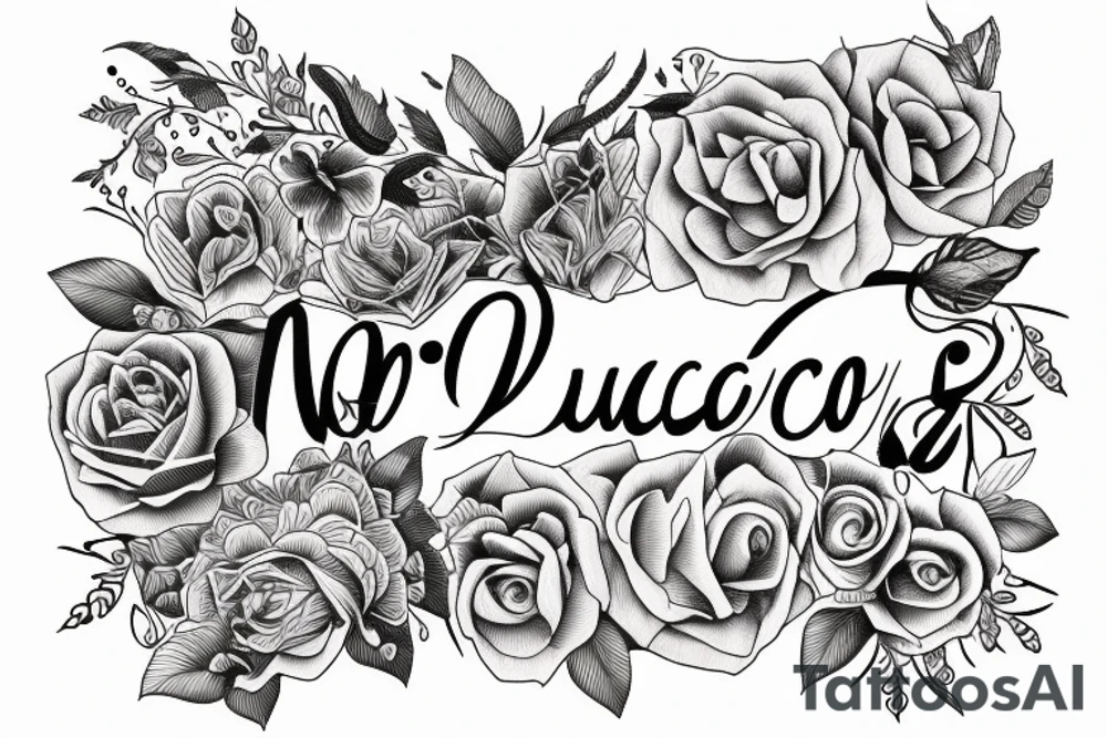philosophical and musing, with feminine lines "non ducor, duco" in quotes tattoo idea