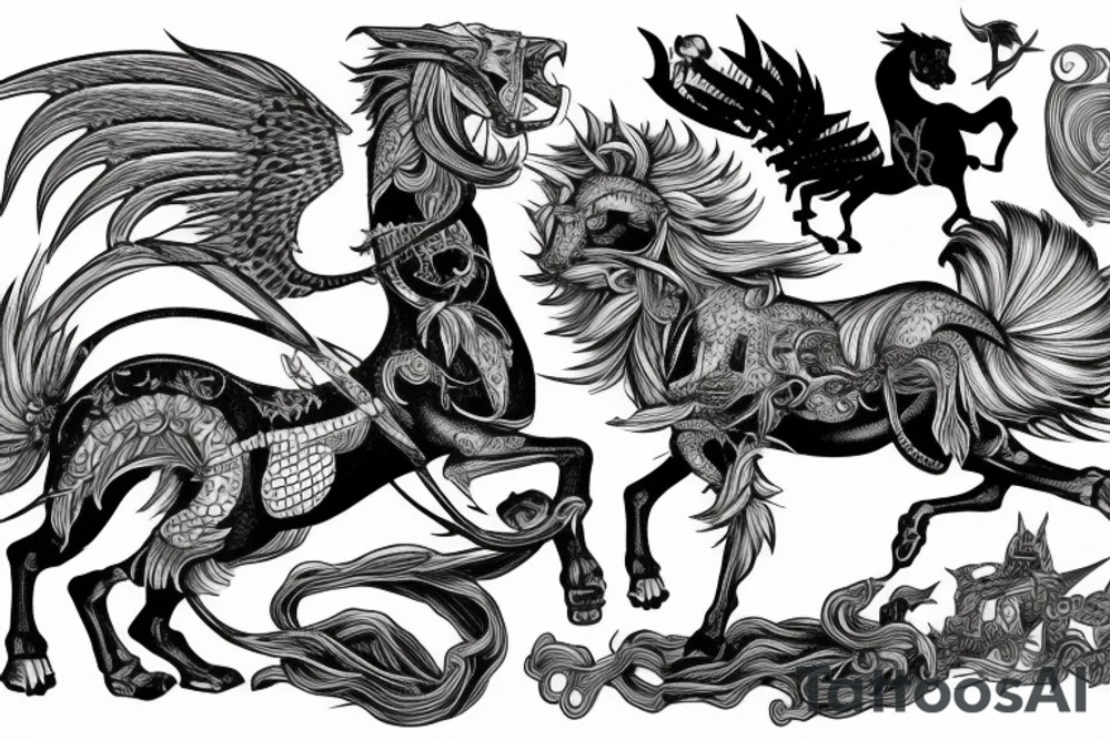Bellerophon and the Chimera tattoo idea