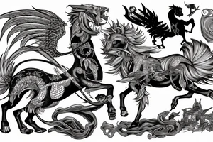 Bellerophon and the Chimera tattoo idea