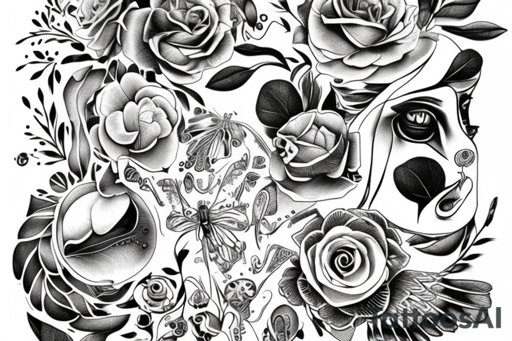 philosophical and musing, with feminine lines "non ducor, duco" in quotes tattoo idea