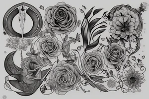 philosophical and musing, with feminine lines "non ducor, duco" in quotes tattoo idea