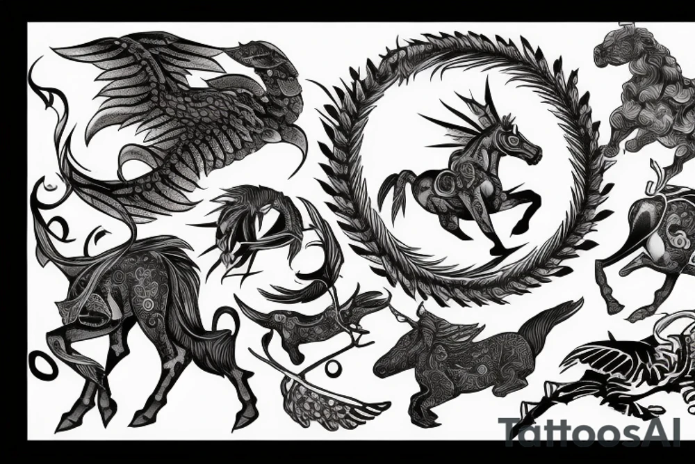 Bellerophon tattoo idea