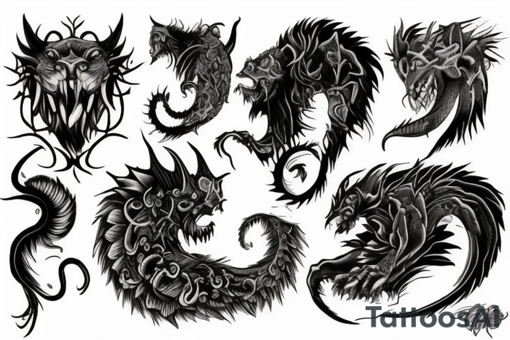 Chimera tattoo idea