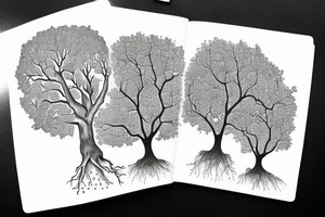oak tree with "non ducor, duco" in quotes tattoo idea