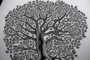 oak tree with "non ducor, duco" in quotes tattoo idea