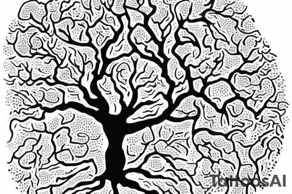oak tree with "non ducor, duco" in quotes tattoo idea