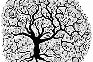 oak tree with "non ducor, duco" in quotes tattoo idea