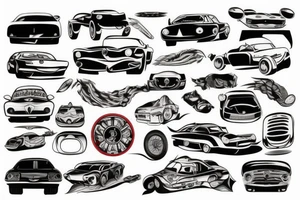 JDM cars tattoo idea