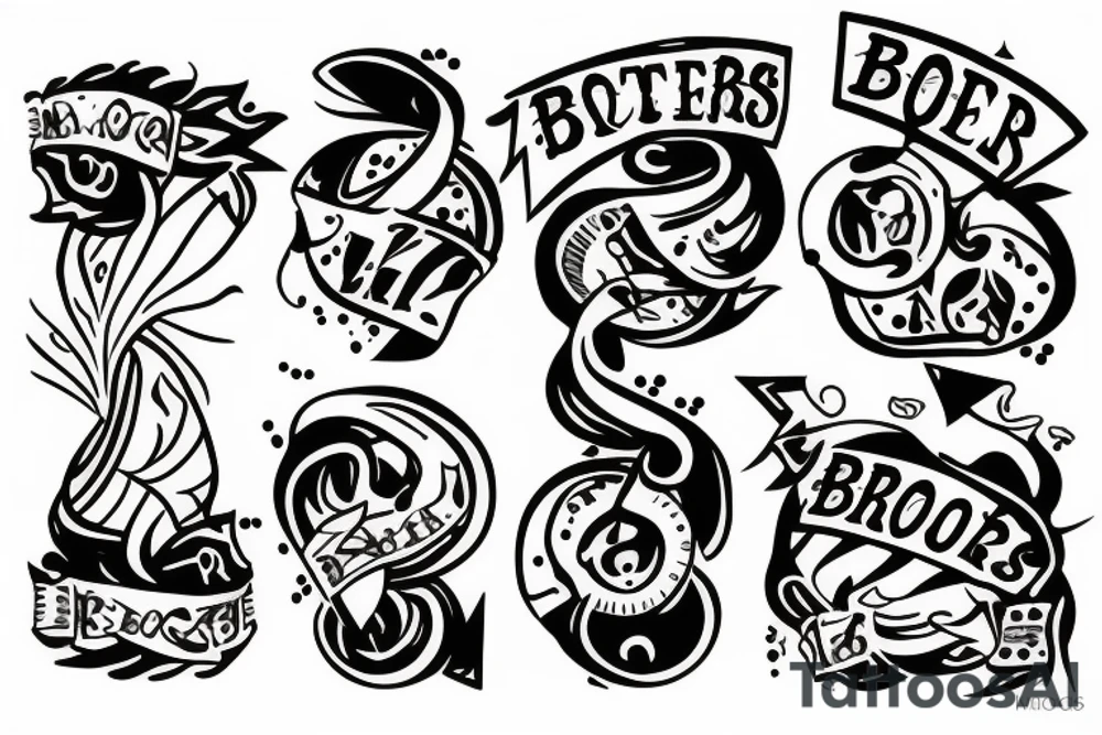 Brothers by blood tattoo idea