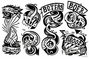 Brothers by blood tattoo idea