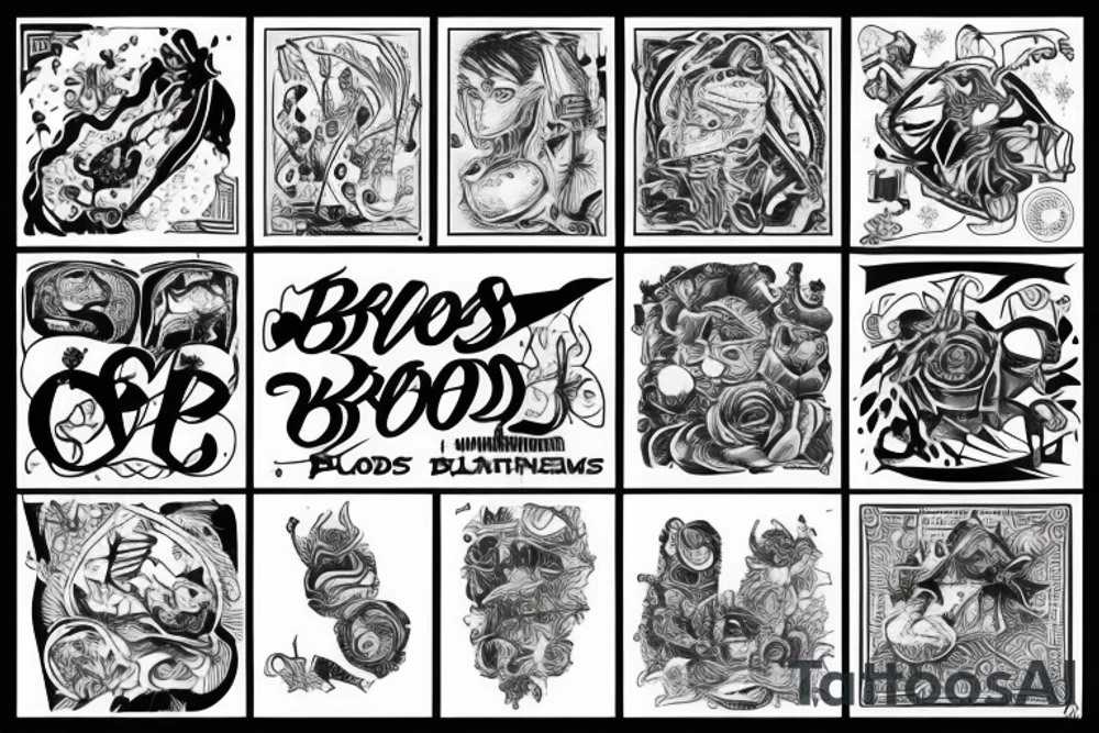Brothers by blood tattoo idea